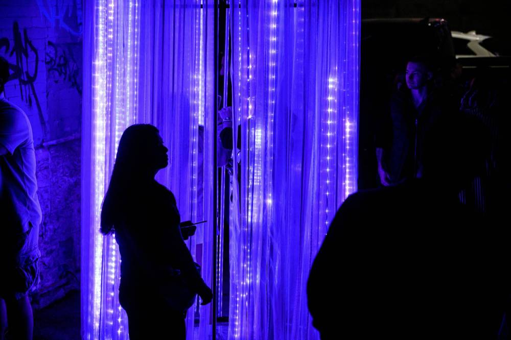MIKE SUDOMA / FREE PRESS
The Light Within display at 66 Arthur St. was one of dozens of art installations set up for Nuit Blanche Saturday night.
