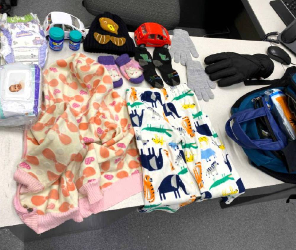US DISTRICT COURT OF MINNESOTA
Court documents showing belongings from a backpack found with children’s clothing, toys, diapers and a photos of a family of four. Passports found on the deceased matched the photos of the family in the backpack. Harshkumar Patel and Steve Shand have pleaded not guilty to seven human smuggling charges. Trial begins November 18, 2024.
