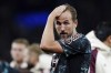 Bayern's Harry Kane reacts after the Champions League opening phase soccer match between Aston Villa and Bayern Munich, at Villa Park in Birmingham, England, Wednesday, Oct. 2, 2024. (Mike Egerton/PA via AP)