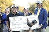 Kevin Yu, of Taiwan, celebrates his win of the 2024 Sanderson Farms Championship at the Country Club of Jackson on Sunday, Oct. 06, 2024, in Jackson, Miss. (AP Photo/Sarah Warnock)