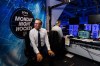 Hockey announcer John Forslund takes a break between periods during the Toronto Maple Leafs pre-season hockey game against the Detroit Red Wings as Amazon rehearses their production of Monday Night Hockey, at Scotiabank Arena in Toronto, Saturday, October 5, 2024. THE CANADIAN PRESS/Cole Burston