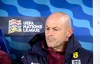 England's interim manager Lee Carsley waits for the start of the UEFA Nations League soccer match between Finland and England, at the Olympic Stadium in Helsinki, Finland, Sunday, Oct. 13, 2024. (Markku Ulander/Lehtikuva via AP)