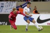 Greece's Petros Mantalos scores his side's second goal past Ireland goalkeeper Caoimhin Kelleher during a Nations League soccer match between Greece and Ireland at the Georgios Karaiskakis Stadium in Piraeus port, near Athens, Sunday, Oct. 13, 2024. (AP Photo/Yorgos Karahalis)
