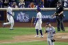 Los Angeles Dodgers pitcher Jack Flaherty reacts during the third inning in Game 5 of a baseball NL Championship Series against the New York Mets, Friday, Oct. 18, 2024, in New York. (AP Photo/Adam Hunger)