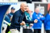 Bochum coach Peter Zeidler gestures on the sidelines, during a German Bundesliga soccer match between TSG 1899 Hoffenheim and VfL Bochum, in Sinsheim, Germany, Saturday, Oct. 19, 2024. (Uwe Anspach/dpa via AP)