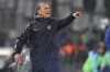 FILE -Montpellier's head coach Michel Der Zakarian yells during the French League One soccer match between Marseille and Montpellier at the Stade Velodrome in Marseille, France, Feb. 25, 2024. (AP Photo/Daniel Cole, File)