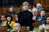Minister of National Revenue Marie-Claude Bibeau rises during Question Period in the House of Commons on Parliament Hill in Ottawa, on October 10, 2024. THE CANADIAN PRESS/Spencer Colby