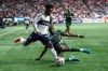 Vancouver Whitecaps' Edier Ocampo, left, and Portland Timbers' Kamal Miller, right, vie for the ball during second half MLS soccer action in Vancouver, B.C., Saturday, Sept. 28, 2024. THE CANADIAN PRESS/Ethan Cairns