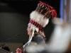 National Chief Cindy Woodhouse Nepinak gives her opening address at the Assembly of First Nations annual general assembly in Montreal, Tuesday, July 9, 2024. THE CANADIAN PRESS/Christinne Muschi