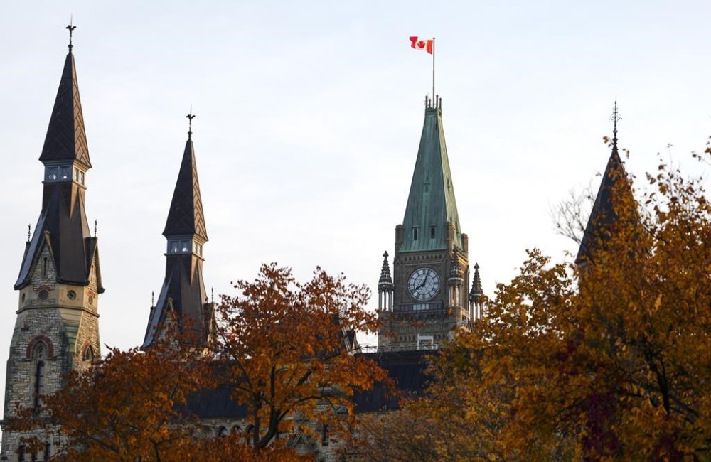 Parliament Hill in Ottawa on Tuesday, Oct. 22, 2024. A debate has ground work to a halt in the House of Commons for weeks, but a new poll suggests that most Canadians are not even aware it's happening. THE CANADIAN PRESS/Sean Kilpatrick
