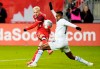 Canada's Liam Millar (23) shoots past Panama's Jiovany Ramos (14) during second half men's international friendly soccer action in Toronto, on Tuesday, October 15, 2024. THE CANADIAN PRESS/Frank Gunn