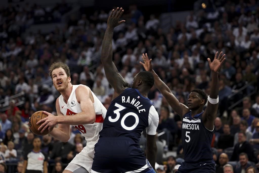 Randle, Edwards each score 24, Timberwolves top Raptors 112101