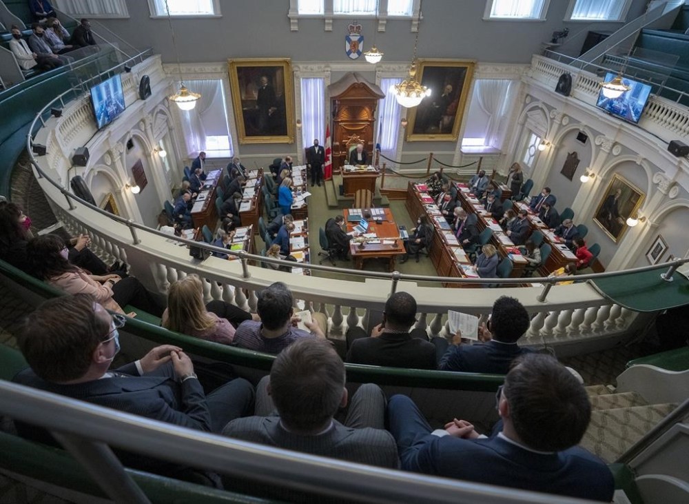 Visitors attend a session of the Nova Scotia legislature at Province House in Halifax, Thursday, March 24, 2022. THE CANADIAN PRESS/Andrew Vaughan