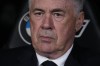 Real Madrid's head coach Carlo Ancelotti looks from the bench before a Spanish La Liga soccer match between Real Madrid and Barcelona at the Santiago Bernabeu stadium in Madrid, Spain, Saturday, Oct. 26, 2024. (AP Photo/Manu Fernandez)