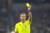 Referee Drew Fischer issues a yellow card during a CONCACAF Nations League championship soccer match between Mexico and the United States, Sunday, March 24, 2024, in Arlington, Texas. Fischer has been honoured as MLS Referee of the Year. THE CANADIAN PRESS/AP-Julio Cortez