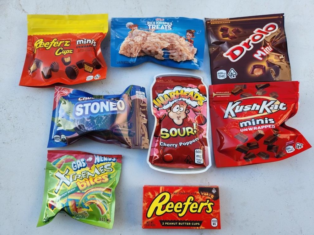 Cannabis-laced edibles are shown in a BC RCMP handout photo. Police say they have seized more than 120,000 cannabis-laced edibles, including chocolate and candies with packaging that mimics recognizable treats, in an investigation aimed at dismantling a criminal network on Vancouver Island. THE CANADIAN PRESS/HO-BC RCMP **MANDATORY CREDIT**