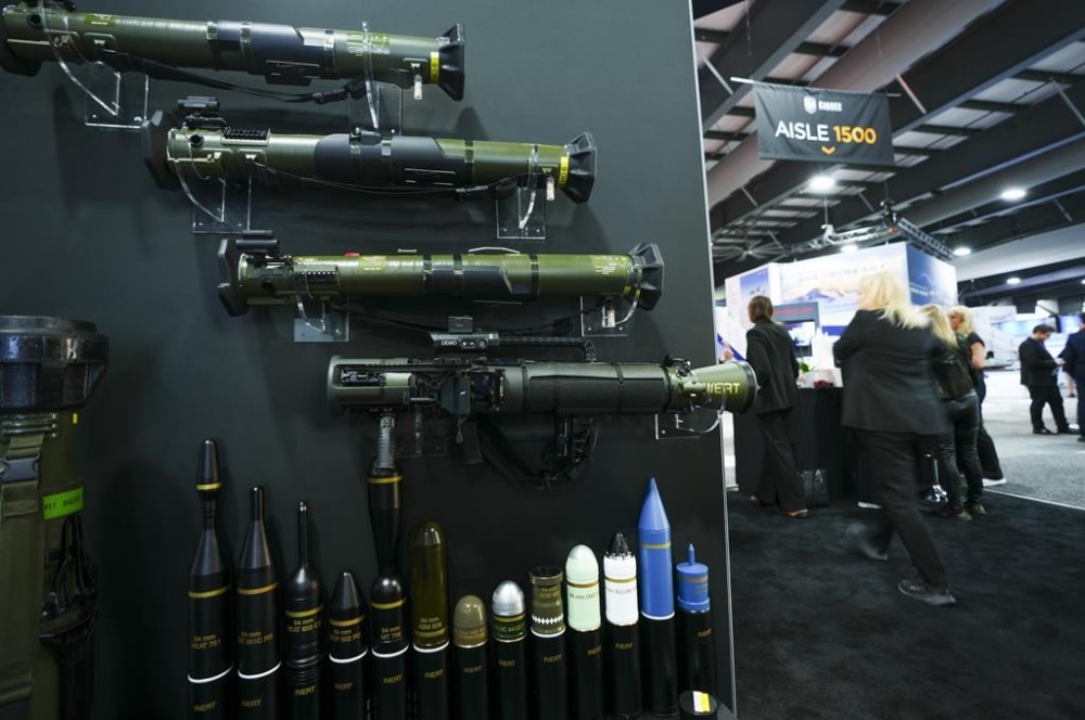 People attend the Canadian Association of Defence and Security Industries annual defence industry trade show CANSEC in Ottawa on Thursday, May 30, 2024. THE CANADIAN PRESS/Sean Kilpatrick