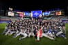 The Los Angeles Dodgers pose for a team picture after their win against the New York Yankees in Game 5 to win the baseball World Series, Thursday, Oct. 31, 2024, in New York. (AP Photo/Ashley Landis)