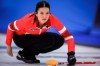 Team Canada skip Kerri Einarson watches her shot as they play Team Manitoba-Cameron in qualifications at the Scotties Tournament of Hearts in Calgary, Friday, Feb. 23, 2024. Einarson has come to terms with flux in her curling team's lineup.THE CANADIAN PRESS/Jeff McIntosh