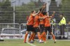 Malik Owolabi-Belewu scored in the 53rd minute and Forge FC advanced to the Canadian Premier League championship game with a 1-0 win over Atletico Ottawa in the semifinal Saturday. Forge FC players celebrate a goal against Toronto FC during first half Canadian Championship semifinal action in Hamilton, Ont., on Wednesday, July 10, 2024. THE CANADIAN PRESS/Nick Iwanyshyn