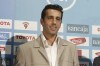 FILE - Gaspar Eduardo Cesar Daude, Edu, attends his official presentation as a new player for the Valencia soccer team at Mestalla Stadium, in Valencia, Spain, June 30, 2005. (AP Photo/Fernando Bustamante, File)