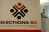 Chief Electoral Officer Anton Boegman speaks about the new technology being used in this year's provincial election at the Elections BC office in Victoria on Sept. 25. THE CANADIAN PRESS/Chad Hipolito