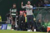 Sporting's head coach Ruben Amorim shouts instructions during the UEFA Champions League opening phase match between Sporting and Manchester City in Lisbon, Portugal, Tuesday, Nov. 5, 2024. (AP Photo/Armando Franca)