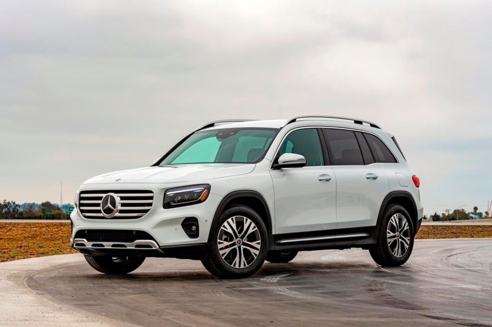 This photo provided by Edmunds shows the Mercedes-Benz GLB. The GLB is a great prick if you want an upscale small SUV that's ideal for driving in the city. (Courtesy of Edmunds via AP)