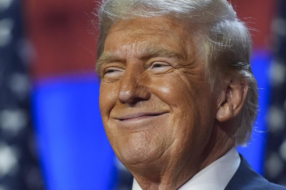 As Canadians wake up to news that Donald Trump will return to the White House, the President-elect's promise of protectionist policies is casting a spotlight on what effect his second term will have on Canada-U.S. economic ties. Trump smiles at an election night watch party at the Palm Beach Convention Center, Wednesday, Nov. 6, 2024, in West Palm Beach, Fla. THE CANADIAN PRESS/AP/Evan Vucci