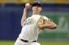FILE - Tampa Bay Rays pitcher Jacob Waguespack delivers to the San Francisco Giants during the first inning of a baseball game, April 12, 2024, in St. Petersburg, Fla. (AP Photo/Chris O'Meara, File)