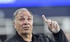 FILE - Then-New England Revolution coach Bruce Arena gestures on the sideline in the first half of an MLS soccer match against CF Montreal, Saturday, April 8, 2023, in Foxborough, Mass. (AP Photo/Mark Stockwell, File)