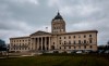 Manitoba politicians are expected to pass several bills into law before the expected end of legislature session this evening. The exterior of the Manitoba legislature is seen in Winnipeg, Wednesday, Nov. 6, 2024. THE CANADIAN PRESS/John Woods