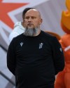 Forge FC coach Bobby Smyrniotis is shown at Forge’s Canadian Premier League game Sept. 28, 2024, against York United FC at Tim Hortons Field in Hamilton. THE CANADIAN PRESS/HO-Forge FC-Jojo Yanijao **MANDATORY CREDIT**