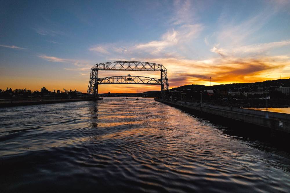 SUPPLIED
Duluth’s Aerial Lift Bridge is an impressive feat of engineering that helps make way for ships passing in the night.