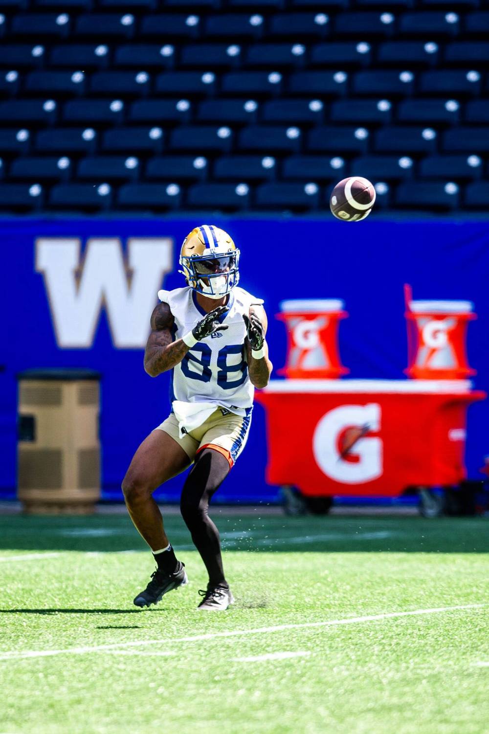 MIKAELA MACKENZIE / FREE PRESS files
Keric Wheatfall has averaged 26 yards per reception in limited action this season.