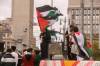 MIKE SUDOMA / FREE PRESS
                                Protesters gathered at Portage and Main during a pro-Palestinian rally Saturday.