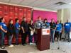 Manitoba Government and General Employees’ Union president Kyle Ross announced Tuesday as a potential strike date during a news conference in Winnipeg last month. (Malak Abas / Free Press files)
