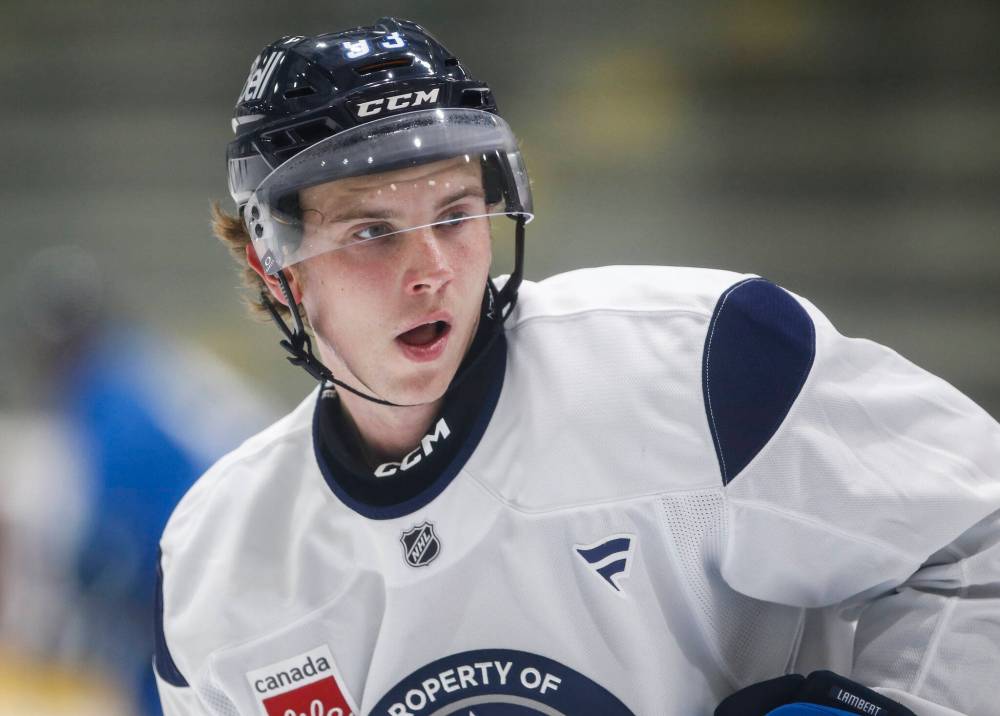 John Woods / THE CANADIAN PRESS files
Despite having an impressive training camp, Brad Lambert will be starting the season with the Manitoba Moose.