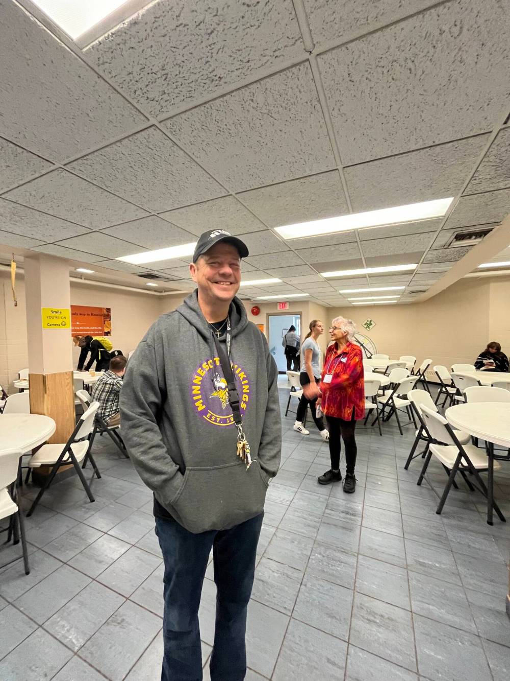 GABRIELLE PICHé / FREE PRESS
Ed Buller, manager of Union Gospel Mission’s Princess Street location, stands in the dining room post-Thanksgiving meals.