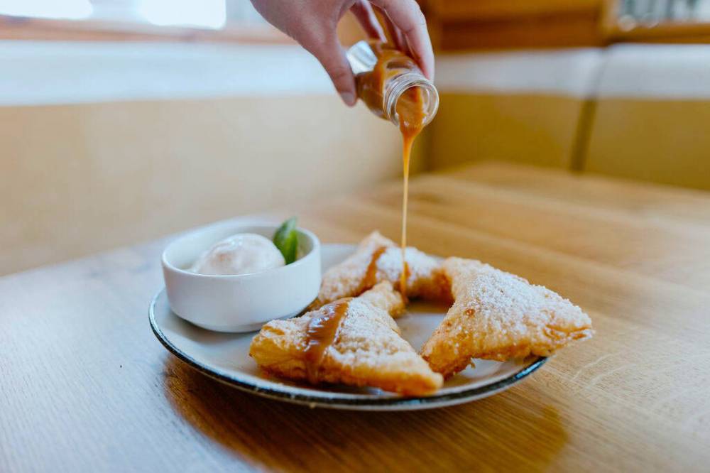 Fredericksburg CVB photo
An order of roadside fried pies for dessert from Hill & Vine won’t last long.