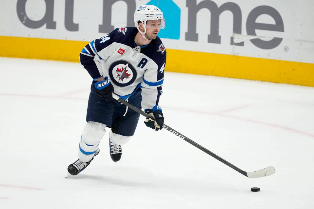 Tony Gutierrez / The Associated Press
Winnipeg Jets defenceman Josh Morrissey enjoys challenging himself to improve in all aspects of his game.