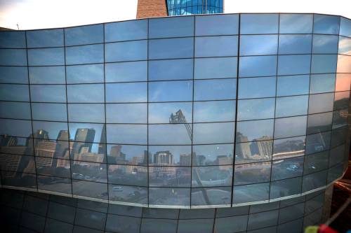 Ruth Bonneville / Free PressThe curved of glass of the CMHR building