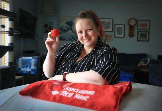 ‘We know Winnipeggers are a generous lot, so I’m hopeful we can get this off the ground,’ says Elisha Dacey, the Operation Red Nose Winnipeg committee’s volunteer media liaison. (Ruth Bonneville / Free Press)
