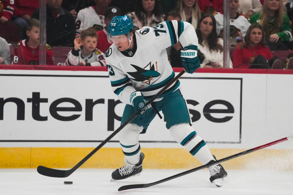 Erin Hooley / The Associated Press
Entering Friday night’s action, Tyler Toffoli was leading the San Jose Sharks in scoring with four points in four games.
