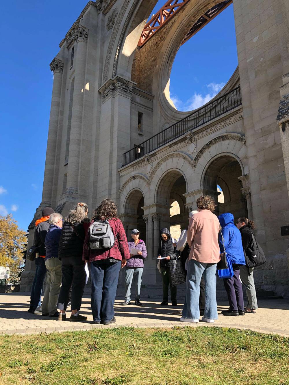 JOHN LONGHURST / FREE PRESS
Catholic women gathered outside St. Boniface Cathedral earlier in October to pray for greater inclusion in the church.