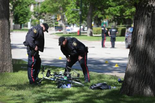 RUTH BONNEVILLE / FREE PRESS FILES	
                                The driver who caused the hit-and-run death of cyclist Rob Jenner will be sentenced at a later date. Jenner was hit by the vehicle Beckham Severight was driving in the area of Wellington Crescent and Hugo St. in June.