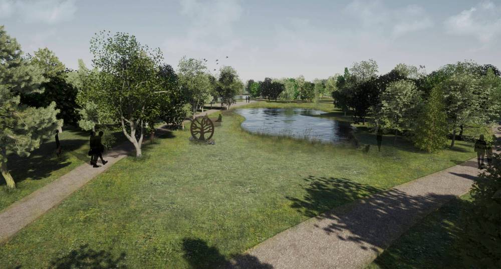 SUPPLIED RENDERING
Memorial Woodland of Manitoba would have space to sell as many as 294 individual trees.