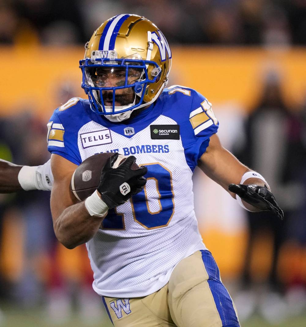 Nathan Denette / THE CANADIAN PRESS files
Bombers receiver Nic Demski recorded a personal best 76 receptions this season.