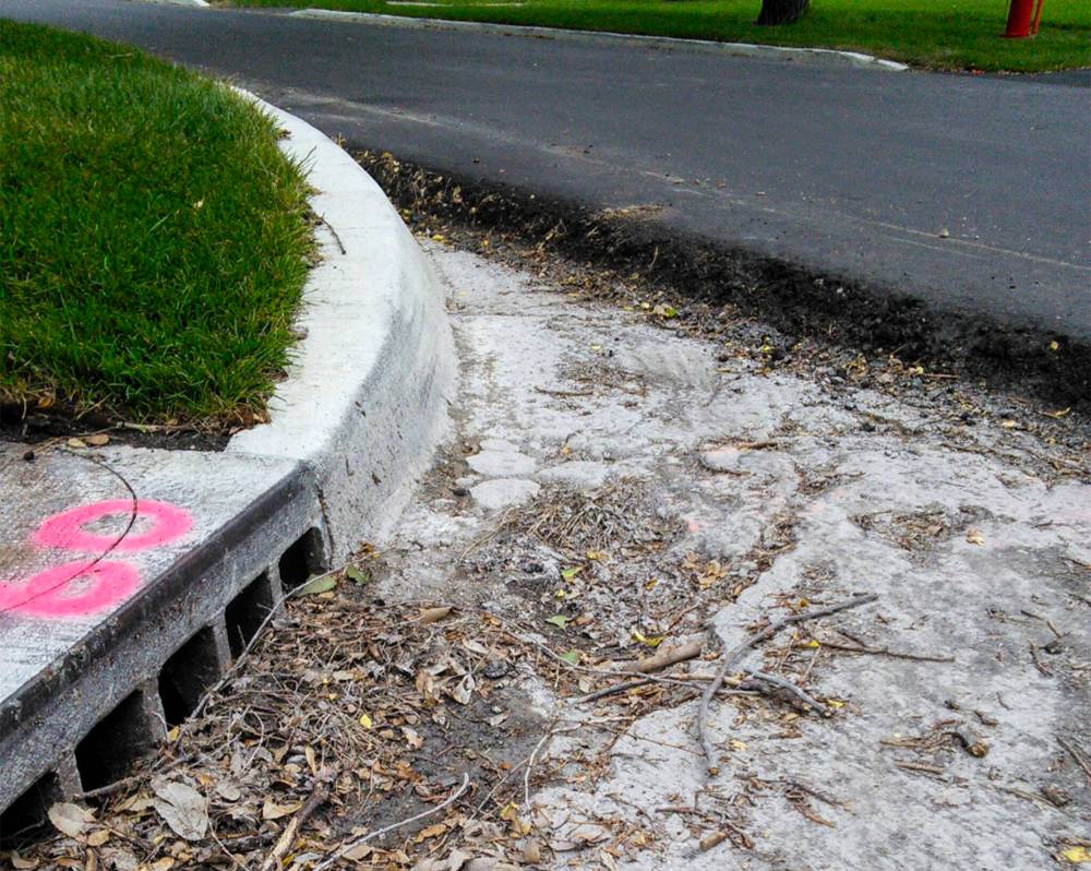 SUPPLIED
                                In 2015, Greyfriars Road had newly poured pavement, while the drain was left open.