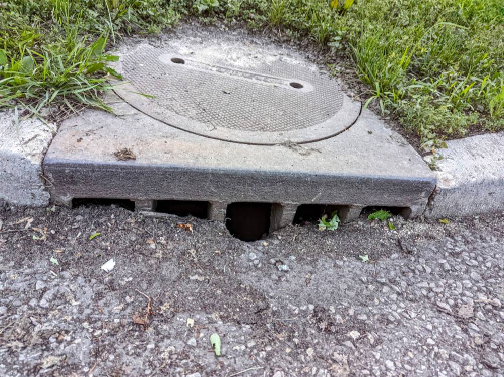SUPPLIED
                                'It appears the contractor reduced the flow into the catch basin by almost two-thirds,' said city councillor Markus Chambers.